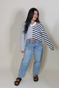 BREE BARREL DENIM PANTS