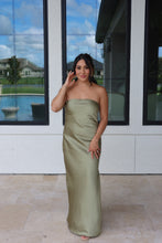 Load image into Gallery viewer, OLIVIA BIAS MAXI DRESS | SAGE