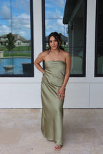 Load image into Gallery viewer, OLIVIA BIAS MAXI DRESS | SAGE