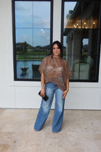 Load image into Gallery viewer, RENA SEQUIN MESH TOP | LATTE