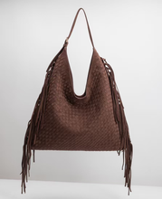 Load image into Gallery viewer, BRYNLEE VEGAN SUEDE TOTE BAG | TOBACCO