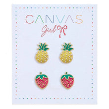 Load image into Gallery viewer, FRUITY STRAWBERRY &amp; PINEAPPLE EARRINGS
