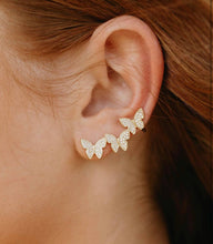 Load image into Gallery viewer, BUTTERFLY EAR CLAWLERS PAVE | SAHIRA