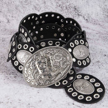 Load image into Gallery viewer, TEXAS WESTERN CONCHO BUCKLE BELT
