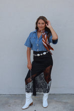 Load image into Gallery viewer, GWEN DENIM CROPPED TOP