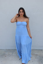 Load image into Gallery viewer, DARCIE SMOCKED MAXI DRESS | BABY BLUE