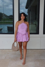 Load image into Gallery viewer, POSITANO EMBROIDERED HALTER SKIRT SET | LAVENDER