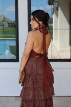 Load image into Gallery viewer, ROSALIE TIERED RUFFLE MAXI | MOCHA