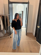 Load image into Gallery viewer, HOLLY BUTTON-UP CARDIGAN | BLACK