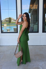Load image into Gallery viewer, IBIZA PALM LINEN BLEND MAXI DRESS