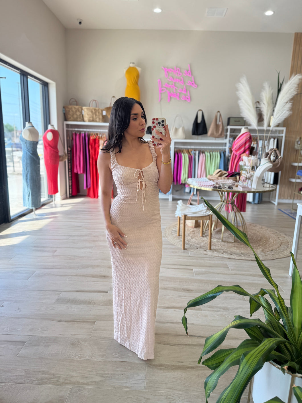 LUCIA KNIT MAXI | BEIGE