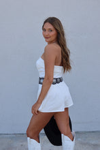 Load image into Gallery viewer, SADIE DENIM ROMPER | WHITE