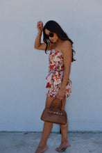 Load image into Gallery viewer, FAY RUFFLED ROMPER | TAUPE &amp; RED