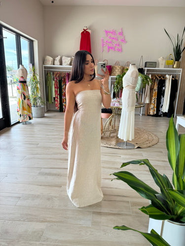 ARIEL LINEN MAXI DRESS | FINAL SALE