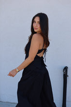 Load image into Gallery viewer, AMAYA OPEN BACK TOP &amp; HIGHWAISTED FLARE PANT SET | BLACK
