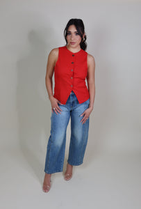 TESSA LOOSE FIT BARREL DENIM PANTS