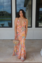 Load image into Gallery viewer, DAHLIA FRILLY HEM MAXI DRESS | MULTI