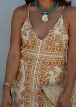 Load image into Gallery viewer, BRISTAL BOHO CHIC MAXI DRESS | BEIGE &amp; CAMEL