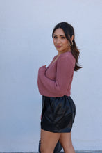 Load image into Gallery viewer, LUCY FAUX LEATHER SKORT