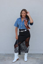 Load image into Gallery viewer, GWEN DENIM CROPPED TOP