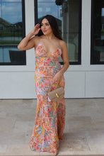 Load image into Gallery viewer, DAHLIA FRILLY HEM MAXI DRESS | MULTI