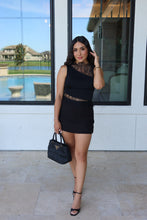 Load image into Gallery viewer, SABLE LACE SLEEVELESS TOP | BLACK