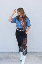 Load image into Gallery viewer, GWEN DENIM CROPPED TOP