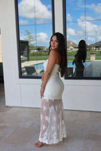 Load image into Gallery viewer, HAZEL LACE KNIT DRESS | CREAM