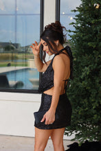 Load image into Gallery viewer, LOLA SEQUIN MINI SKIRT | BLACK