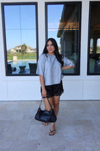 Load image into Gallery viewer, AUTUMN CREW NECK BOXY SWEATER TOP | H GREY