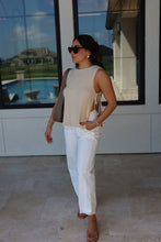 Load image into Gallery viewer, SAMMI SLEEVELESS SWEATER TOP | NATURAL