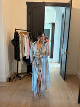 Load image into Gallery viewer, MIRA STRIPED MAXI SHIRT DRESS | CHAMBRAY