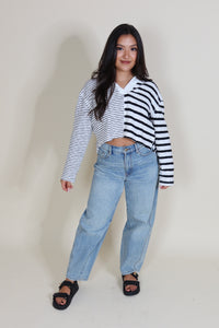 BREE BARREL DENIM PANTS