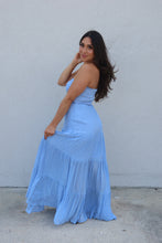 Load image into Gallery viewer, DARCIE SMOCKED MAXI DRESS | BABY BLUE