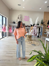 Load image into Gallery viewer, CLAIRE KNIT SWEATER TOP | LT CORAL