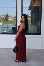 Load image into Gallery viewer, ANGELA SWEETHEART NECKLINE CORSET TOP | BURGUNDY