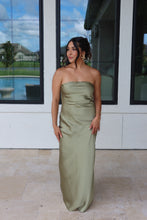 Load image into Gallery viewer, OLIVIA BIAS MAXI DRESS | SAGE