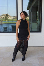 Load image into Gallery viewer, WHISKEY LACE HIGH NECK MAXI DRESS