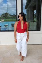 Load image into Gallery viewer, DORTHY POLKA DOTS HALTER TOP | RED &amp; WHITE