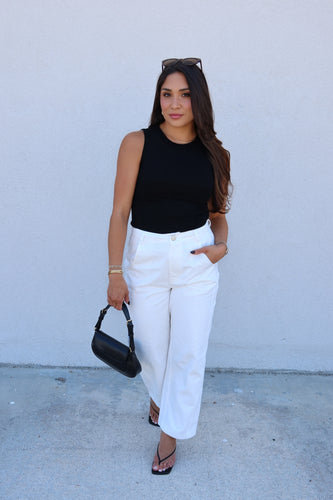 REAGAN SLEEVELESS BODYSUIT | BLACK