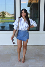 Load image into Gallery viewer, OCEANA DOLMAN GAUZE STRIPE SHIRT | BLUE