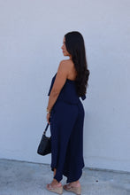 Load image into Gallery viewer, MADDY SLANTED HEM JUMPSUIT | NAVY