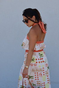 SLOAN SUN PRINTED MAXI SKIRT SET