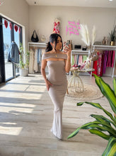 Load image into Gallery viewer, ROBIN BODYCON MAXI DRESS | TAUPE