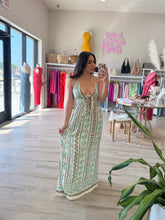 Load image into Gallery viewer, ISLAND TIME FRONT BOW MAXI DRESS | MINT