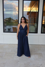 Load image into Gallery viewer, KIT PLUNGE CORSET BALLOON DENIM JUMPSUIT | DK DENIM