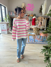 Load image into Gallery viewer, CHELSEA STRIPED RIBBED SWEATER
