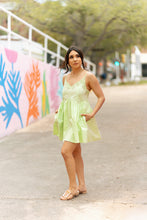 Load image into Gallery viewer, KEY LIME BABYDOLL DRESS | FINAL SALE