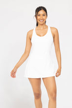 Load image into Gallery viewer, TAYLOR RACERBACK FIT &amp; FLARE DRESS | WHITE