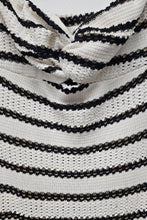 Load image into Gallery viewer, SOPHIE STRIPED KNIT MAXI DRESS | BLACK &amp; IVORY